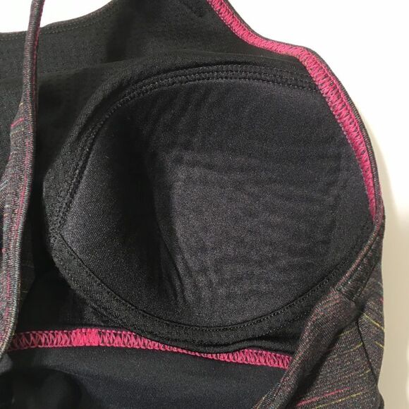 Prana Itzel Lattice Back High Neck‎ Gray Wireless Pullover Sports Bra SMALL - Picture 6 of 9